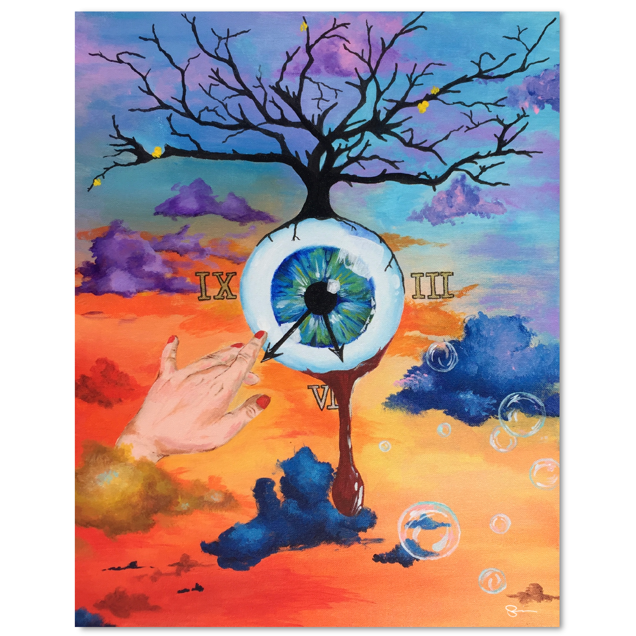 We're Running Out Of Time Original Canvas