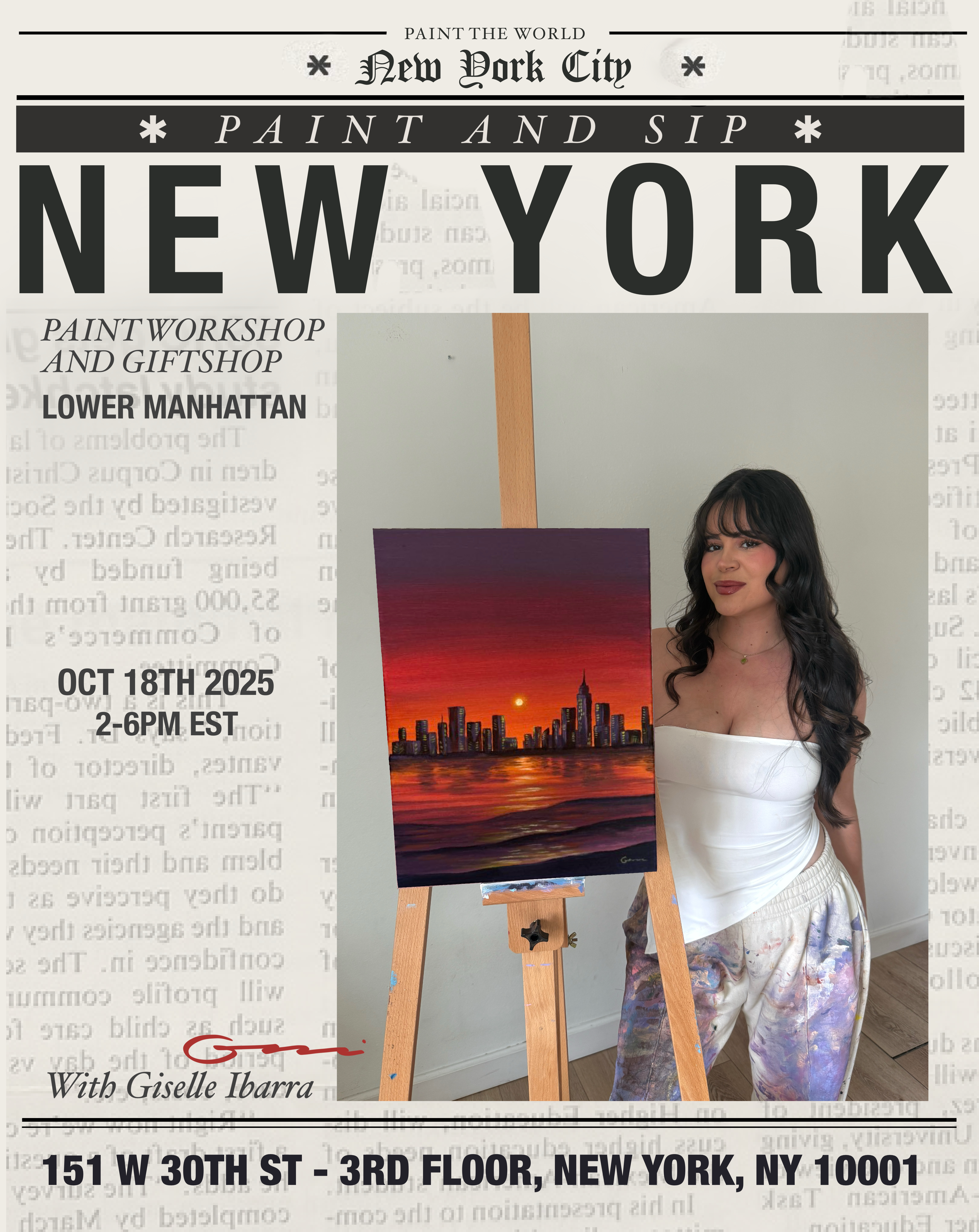 NYC, New York Paint n Sip