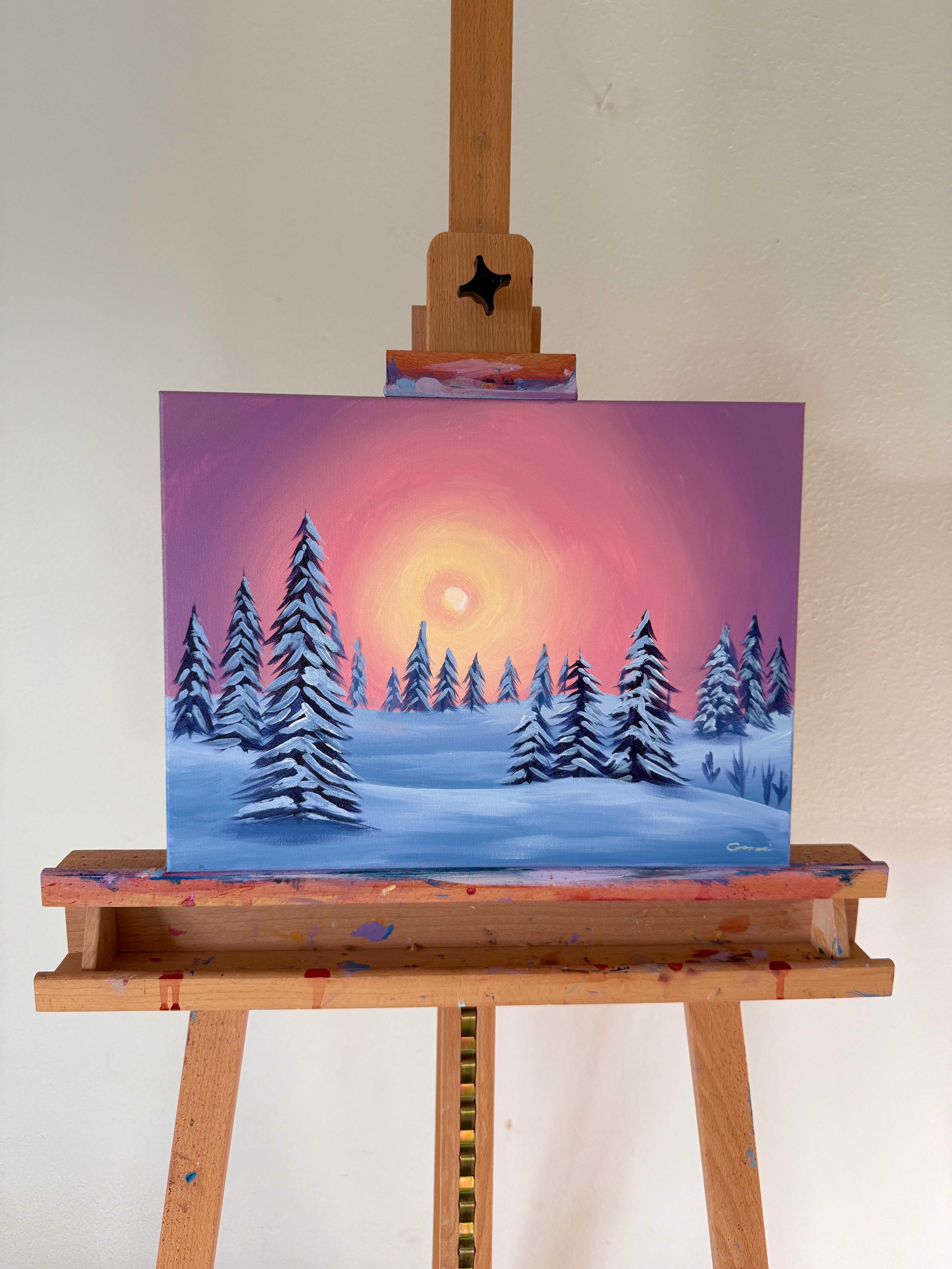 WINTER SNOW PAINTING CLASS