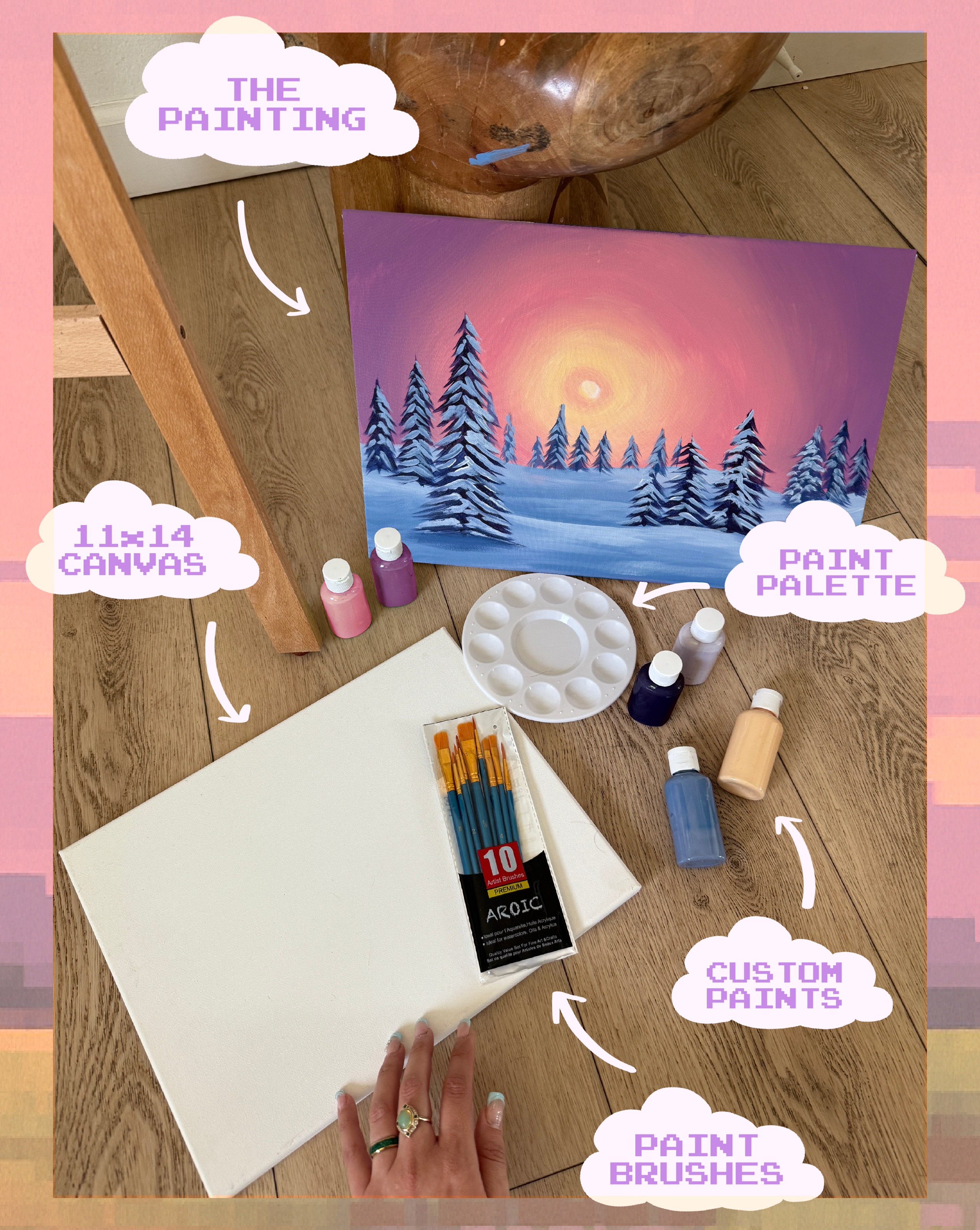 WINTER SNOW PAINTING CLASS