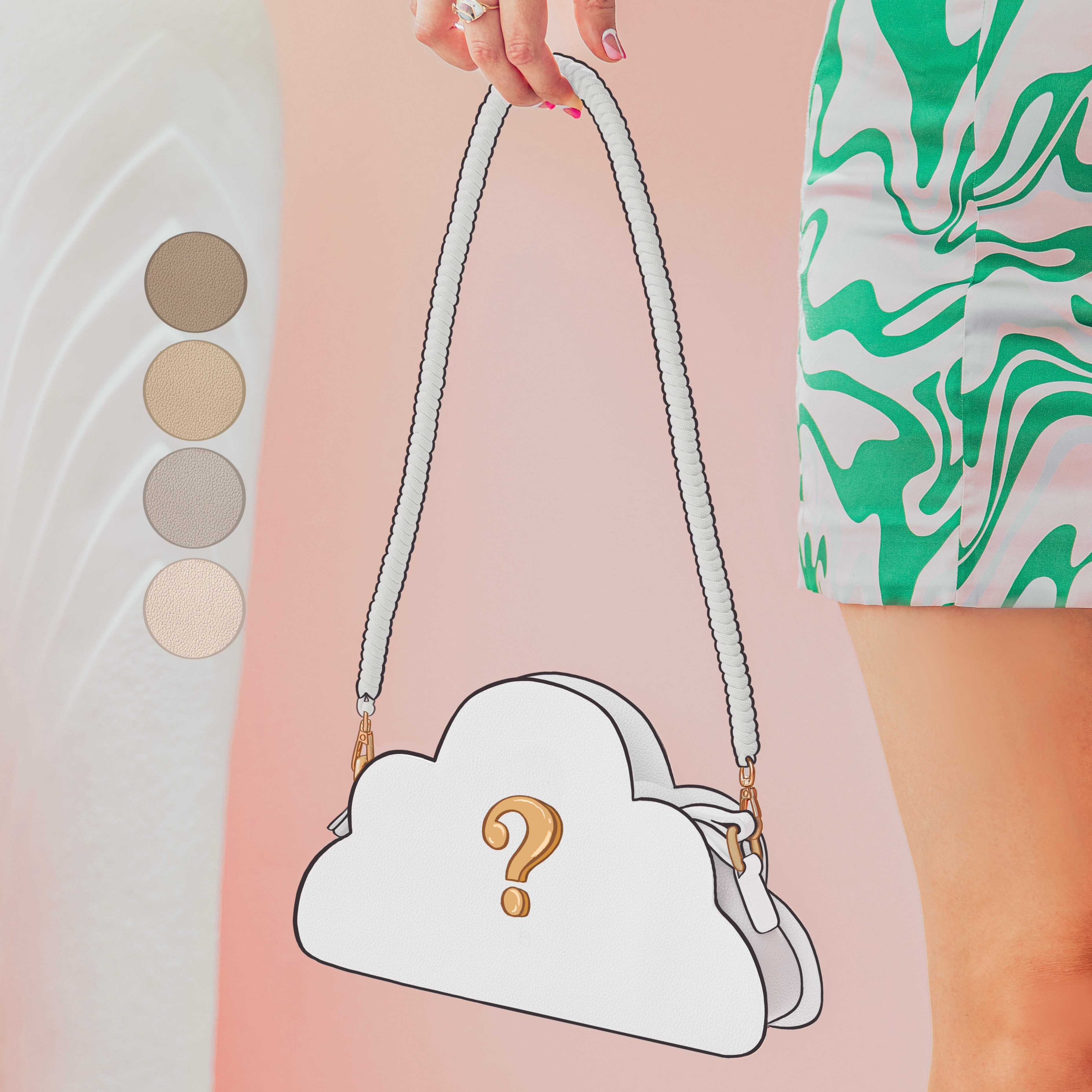 Neutral Mystery Cloud Purse