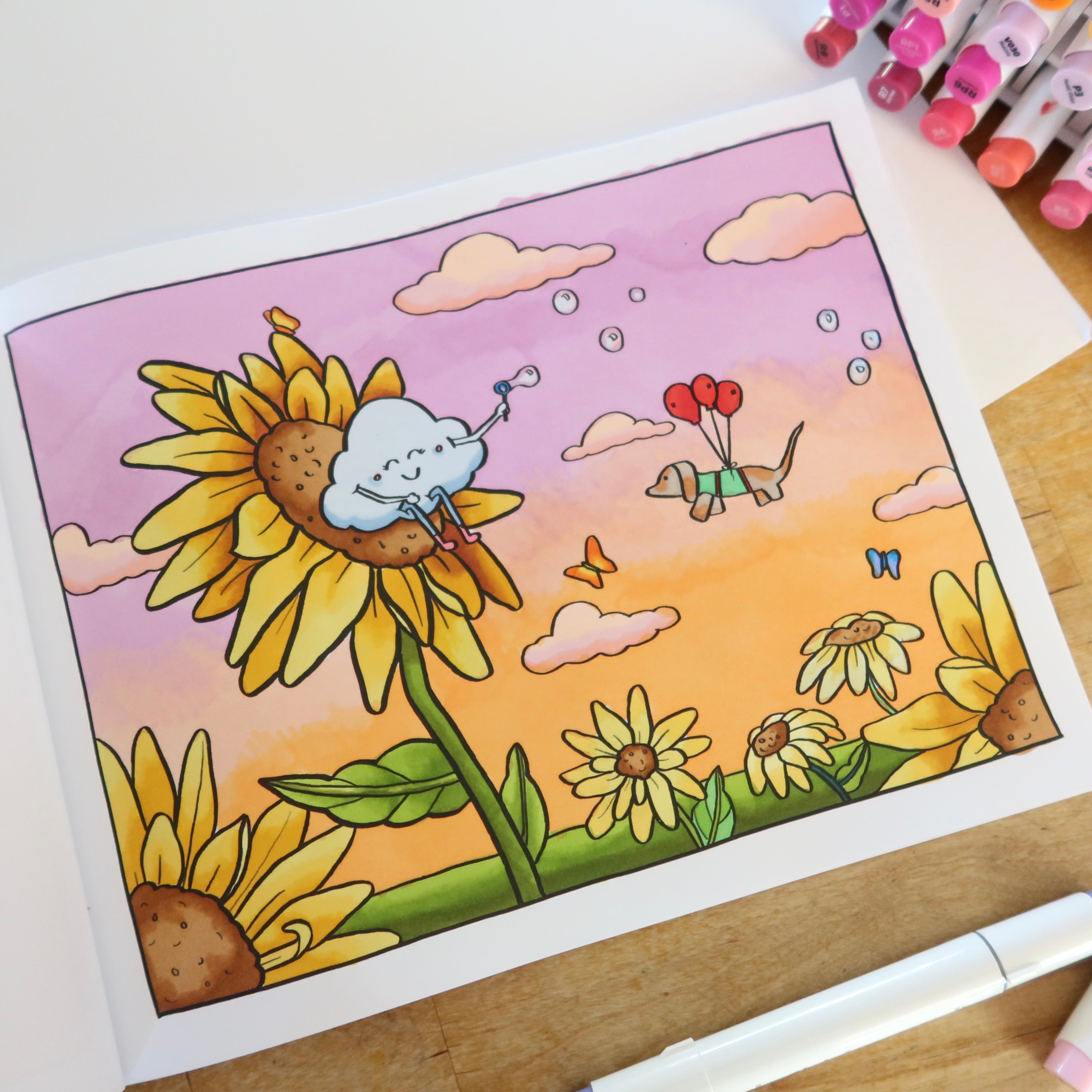 Clouds Coloring Book | Spring Edition
