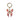 Pink Melting Butterfly Keychain