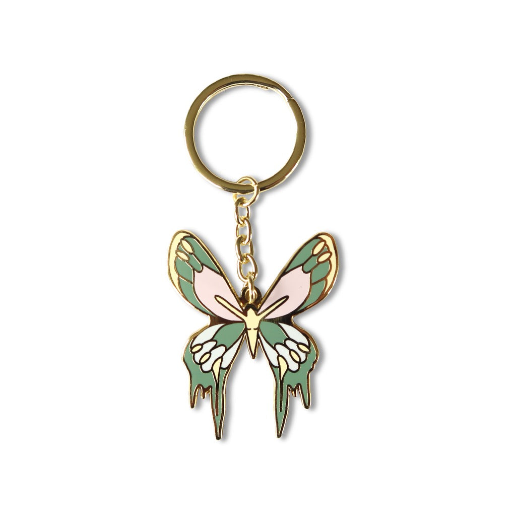 Sage Melting Butterfly Keychain