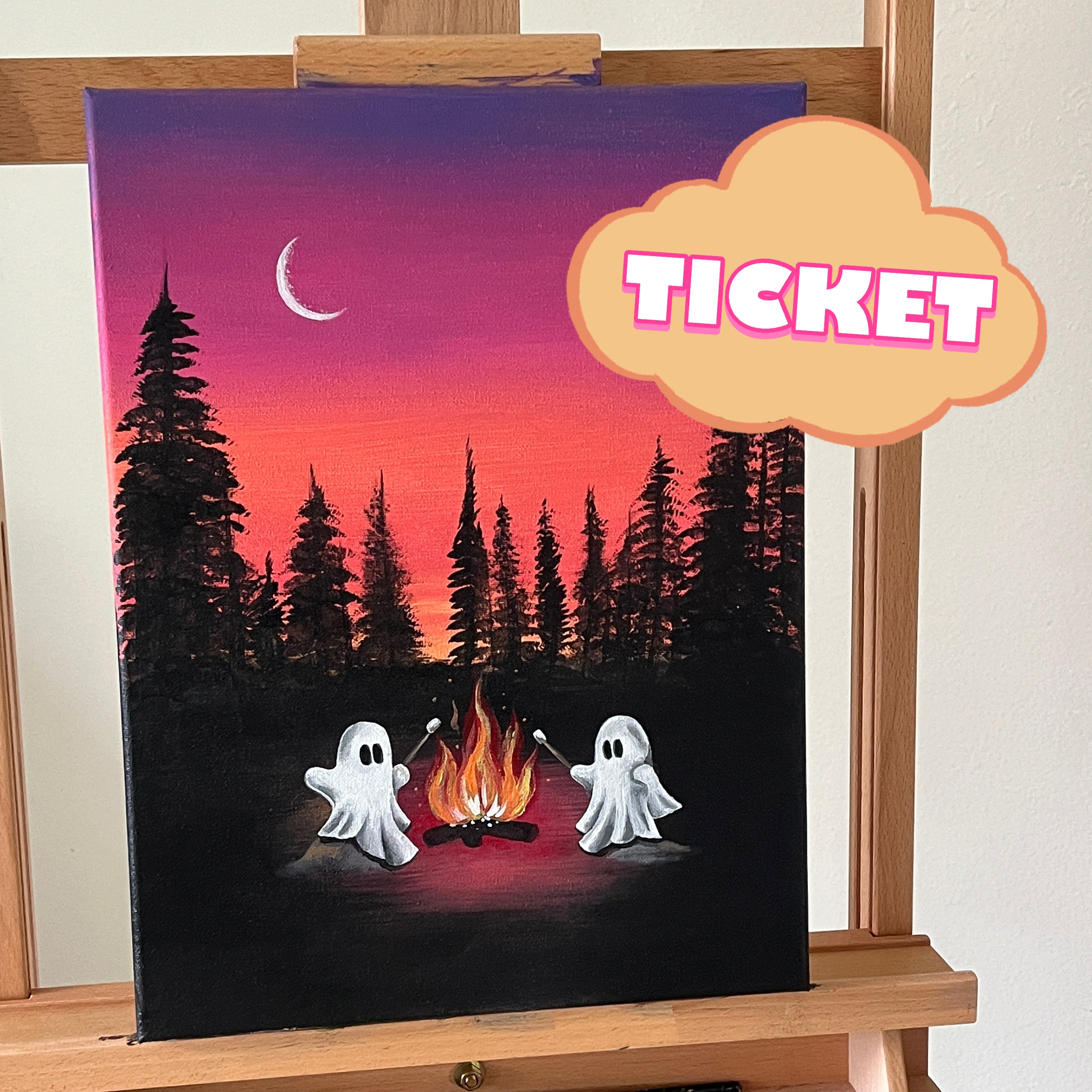 Halloween Paint n Sip Ticket