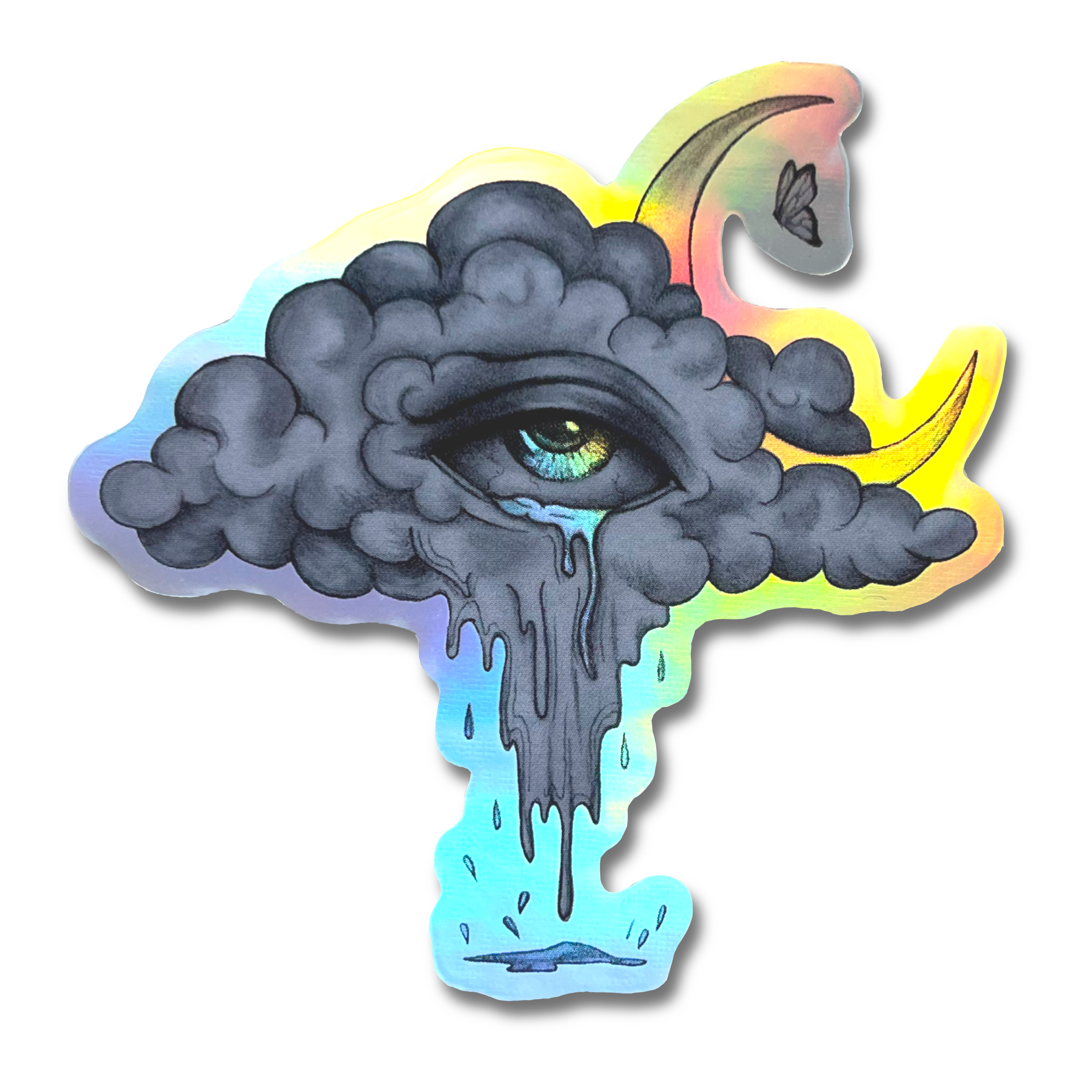 Crying Cloud Sticker